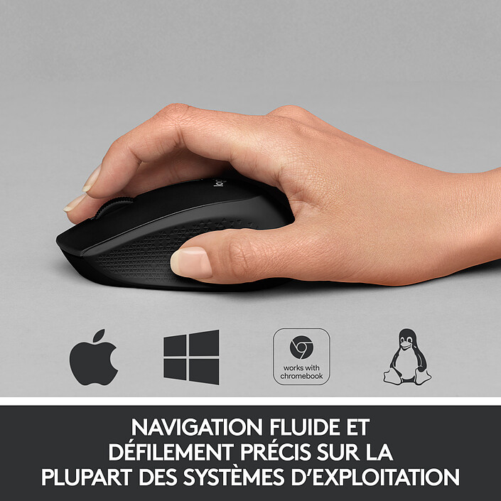 Acheter Logitech M330 Silent Plus (Noir) (x3)