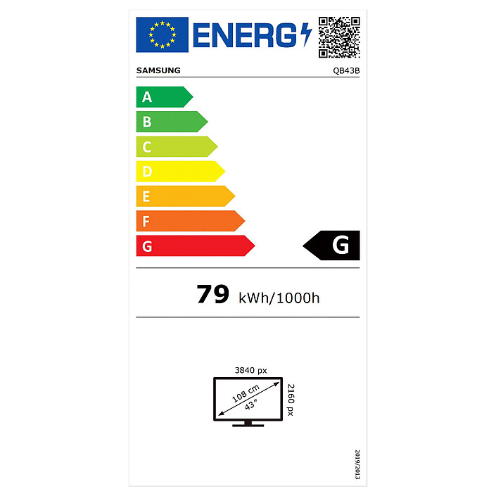 Samsung 43" LED QB43B economico
