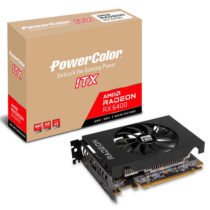 PowerColor Radeon RX 6400 ITX 4GB GDDR6