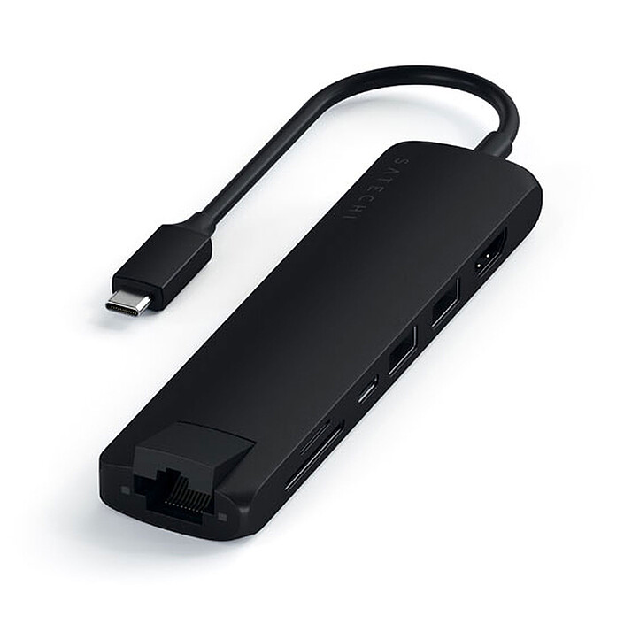 Satechi Slim 7-in-1 Hub multiporta USB-C - Nero