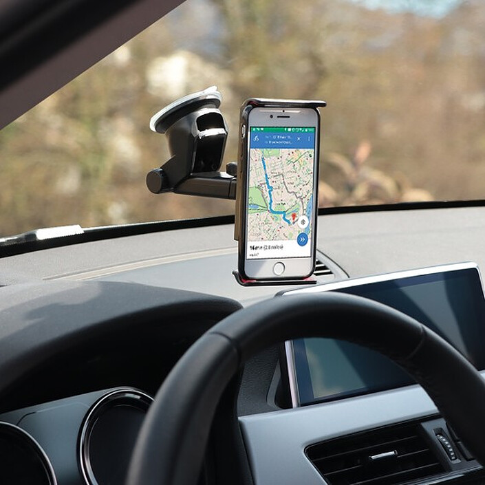 Avis Mobilis Support Universel 2-en-1 pare-brise et tableau de bord pour Smartphone Noir