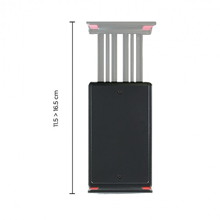 Acheter Mobilis Support Universel 2-en-1 pare-brise et tableau de bord pour Smartphone Noir