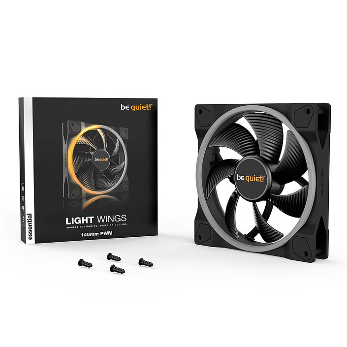 be quiet! Light Wings 140 mm PWM ARGB pas cher