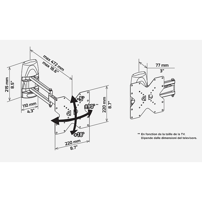 Avis Meliconi MB200 Full Motion