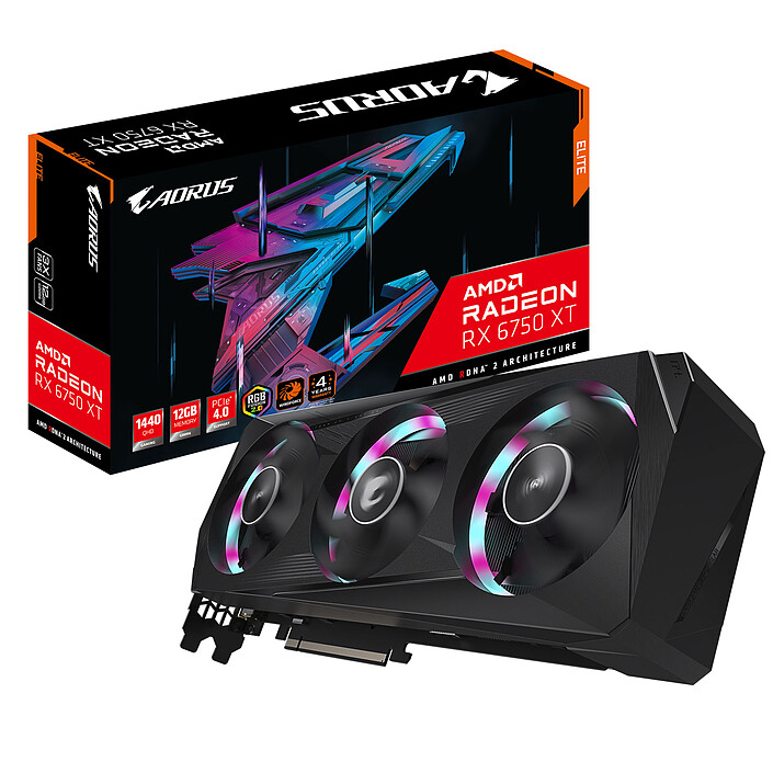 Gigabyte AORUS Radeon RX 6750 XT ELITE 12G
