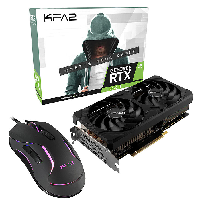 KFA2 GeForce RTX 3070 Ti (1-Click OC) LHR + KFA2 Gaming Slider 04