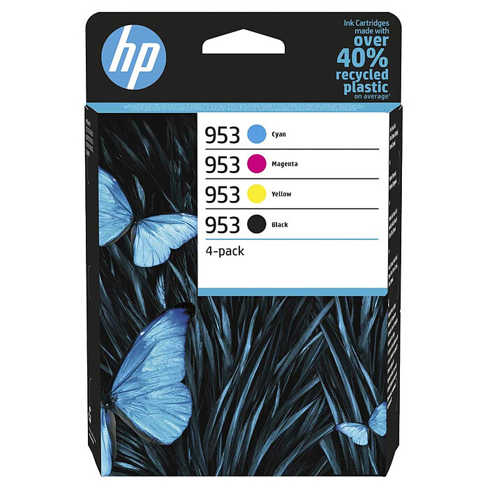 HP 953 (6ZC69AE) - Paquete de 4 cartuchos de tinta Negro/Cian/Magenta/Amarillo
