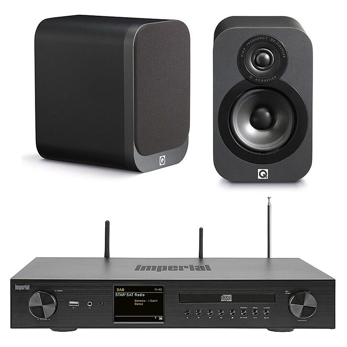 Imperial DABMAN i550 CD + Q Acoustics 3010 Graphite