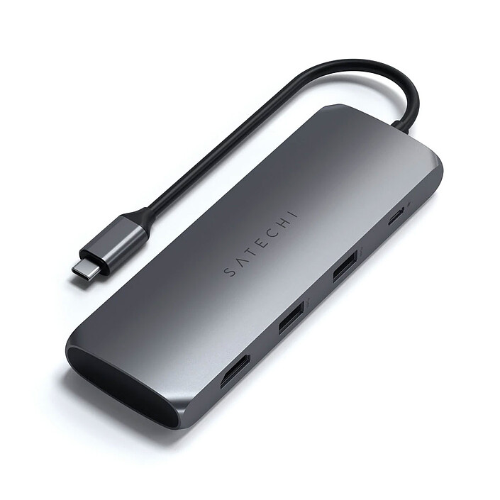 Adattatore ibrido multi-porta USB-C SATECHI - Grigio
