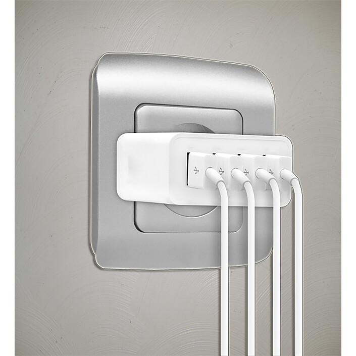 Avis Akashi Turbo Chargeur Secteur 4 USB 5A