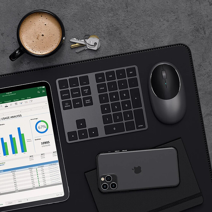 cheap SATECHI Bluetooth Wireless Extended Keypad - Grey