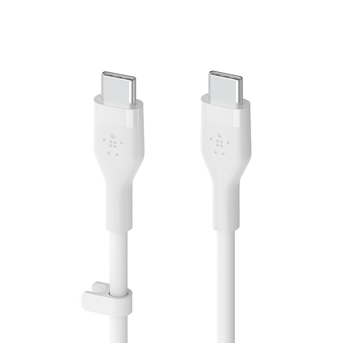 Belkin Boost Charge Flex Câble silicone USB-C vers USB-C (Blanc) - 2 m