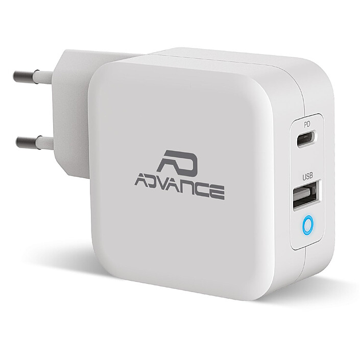Advance PowerFlex USB-C and USB-A Wall Charger 65W (White)