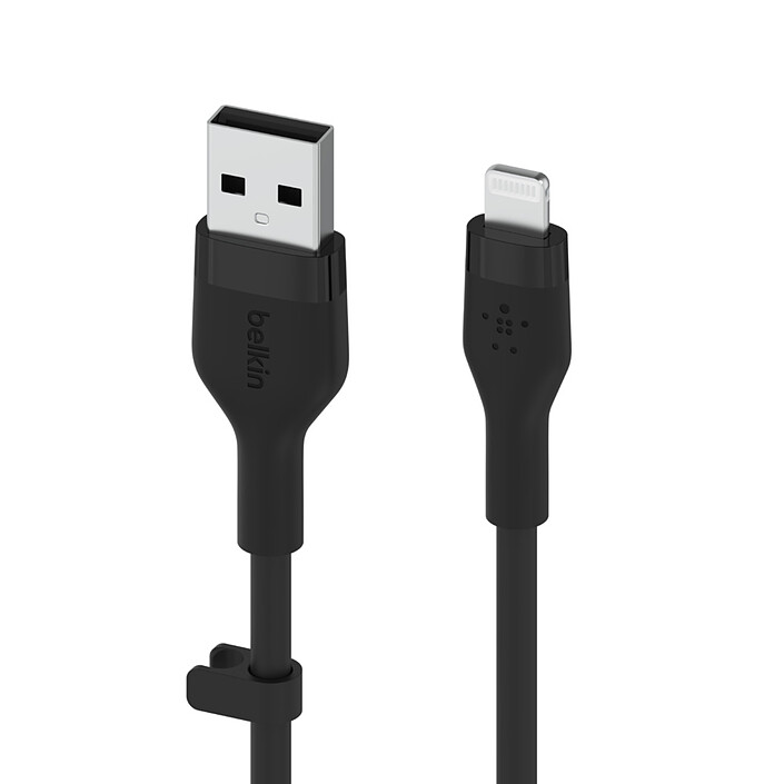 Belkin Boost Charge Flex Câble silicone USB-A vers Lightning (noir) - 1 m