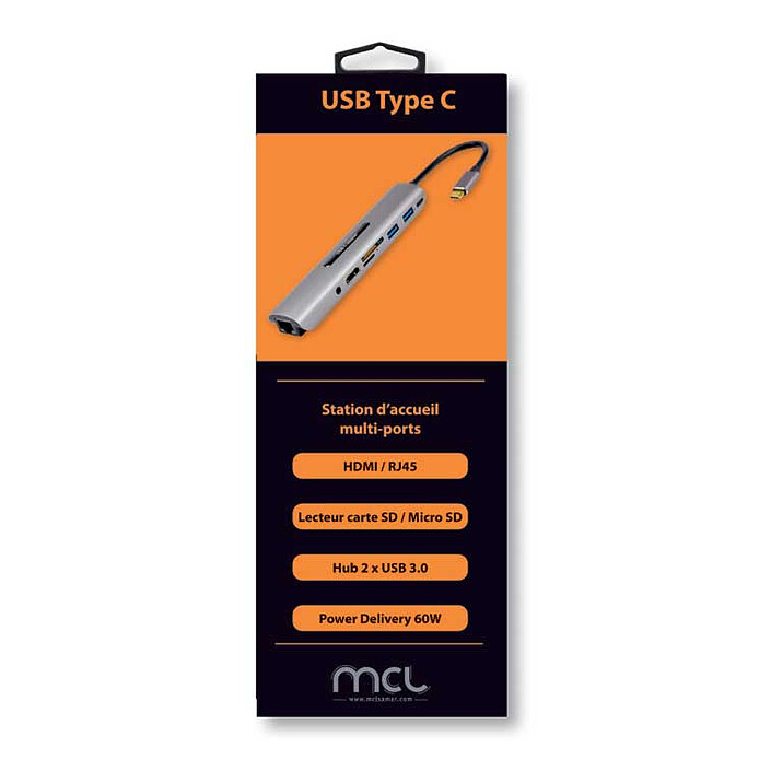 Comprar MCL USB-C Docking Station 1x HDMI + 2x USB-A + 1x USB-C PD 60W + RJ-45 y lector de tarjetas
