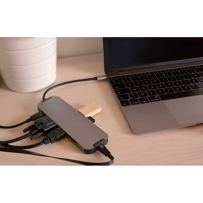 Avis MCL Station d'accueil USB-C multi-ports 10-en-1 HDMI/VGA