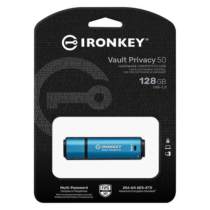 Avis Kingston IronKey Vault Privacy 50 128 Go
