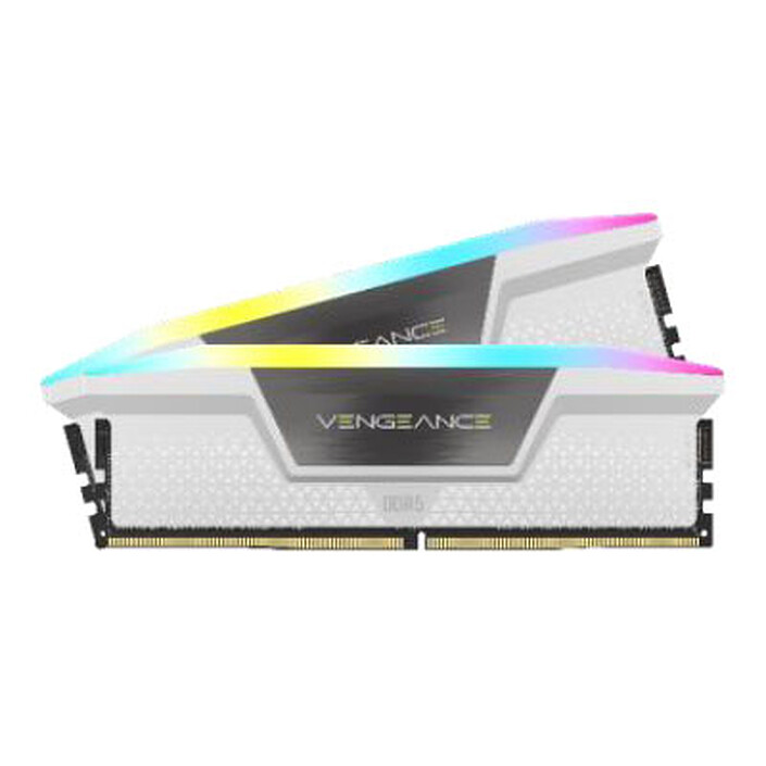 Corsair Vengeance RGB DDR5 32 Go (2 x 16 Go) 5600 MHz CL36 - Blanc