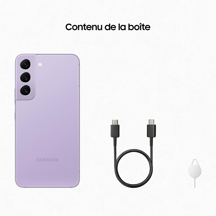 Samsung Galaxy S22 SM-S901B Lavande (8 Go / 128 Go) v2 · Reconditionné pas cher