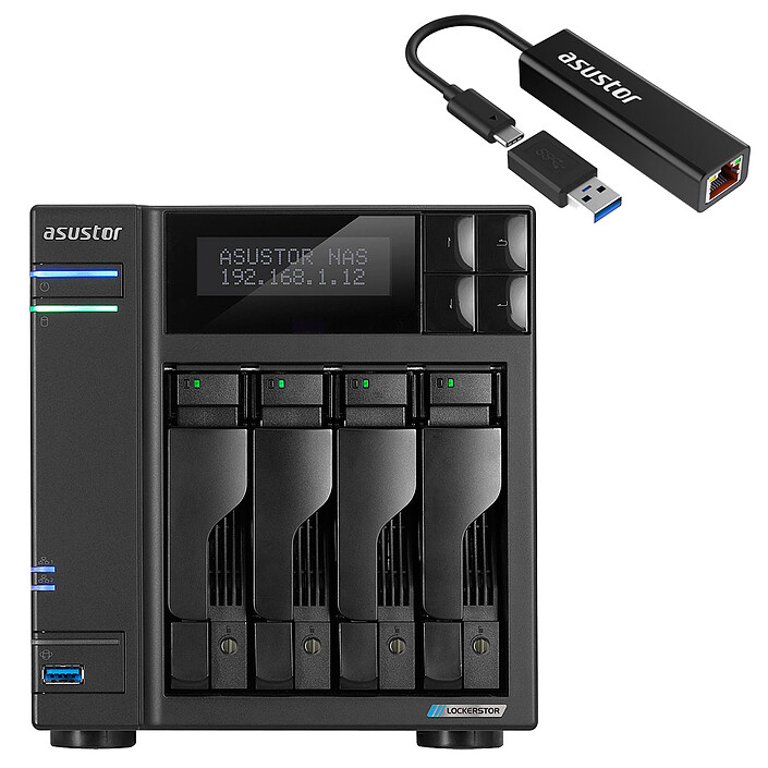 ASUSTOR Lockerstor 4 AS6604T + ASUSTOR AS-U2.5G2
