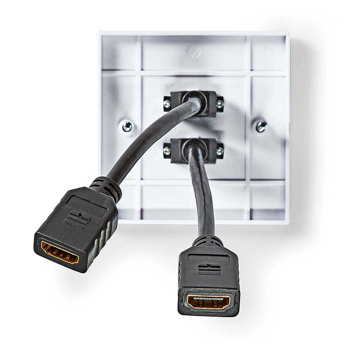 Avis Nedis Boîtier de montage mural à double port HDMI (montage encastré)