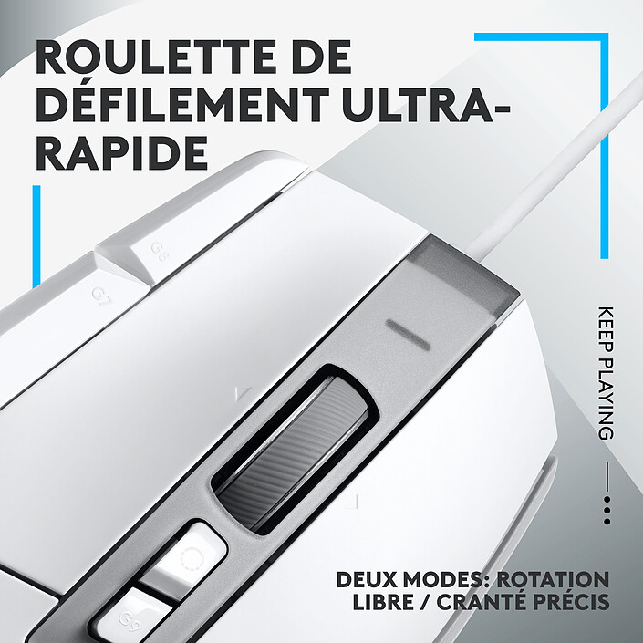 Nota Logitech G G502X Bianco