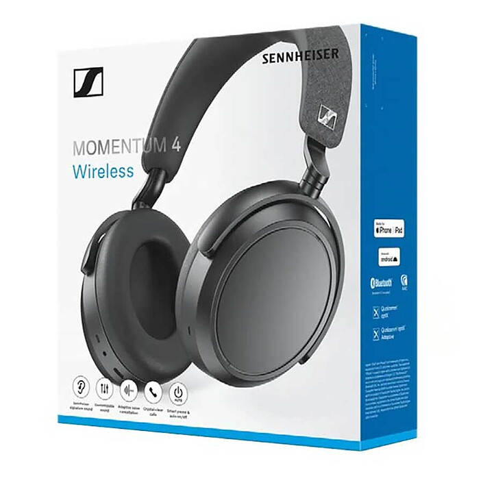 Sennheiser MOMENTUM 4 Wireless Noir pas cher