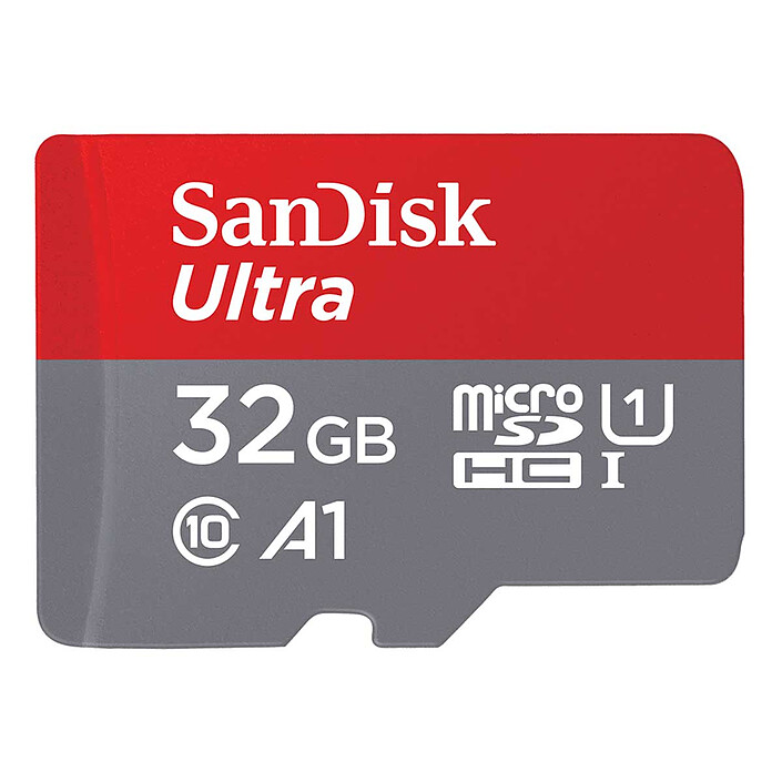 Avis SanDisk Ultra microSDHC 32 Go (x2) + Adaptateur SD (SDSQUA4-032G-GN6MT)