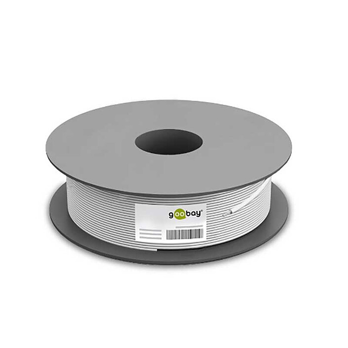 Avis Goobay Câble Réseau Cat 6 U/UTP 100 m (Gris)