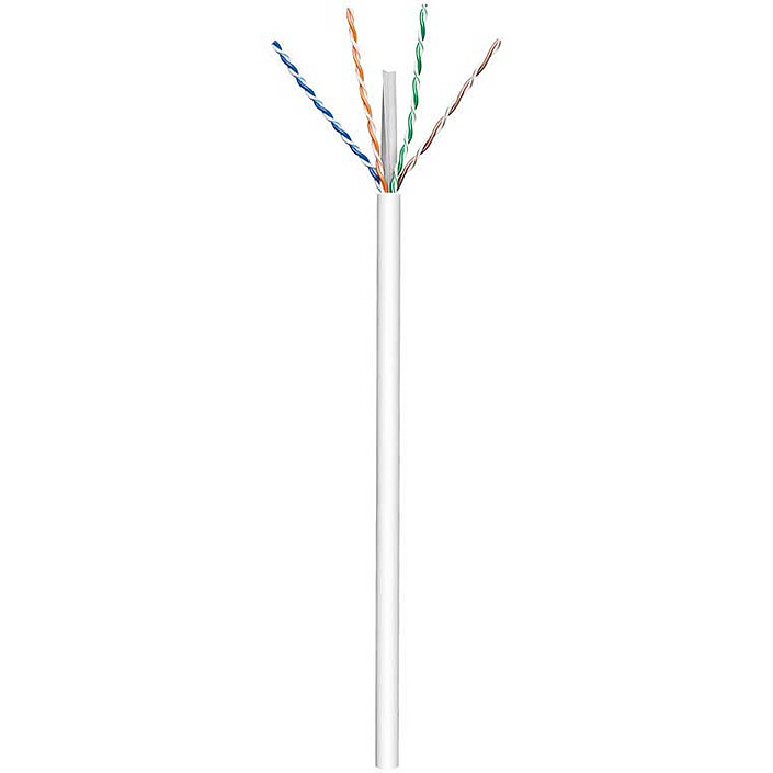 Avis Goobay Câble Réseau LAN Mono Cat 6 U/UTP 350 m (Blanc)