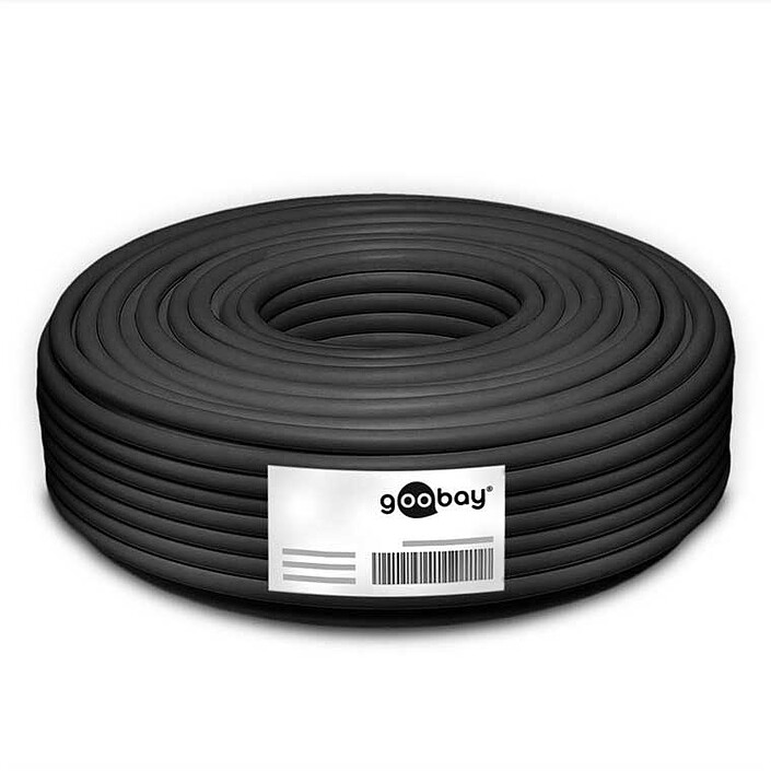 Acheter Goobay Câble Réseau LAN Mono Extérieur Cat 6 S/FTP 100 m (Noir)