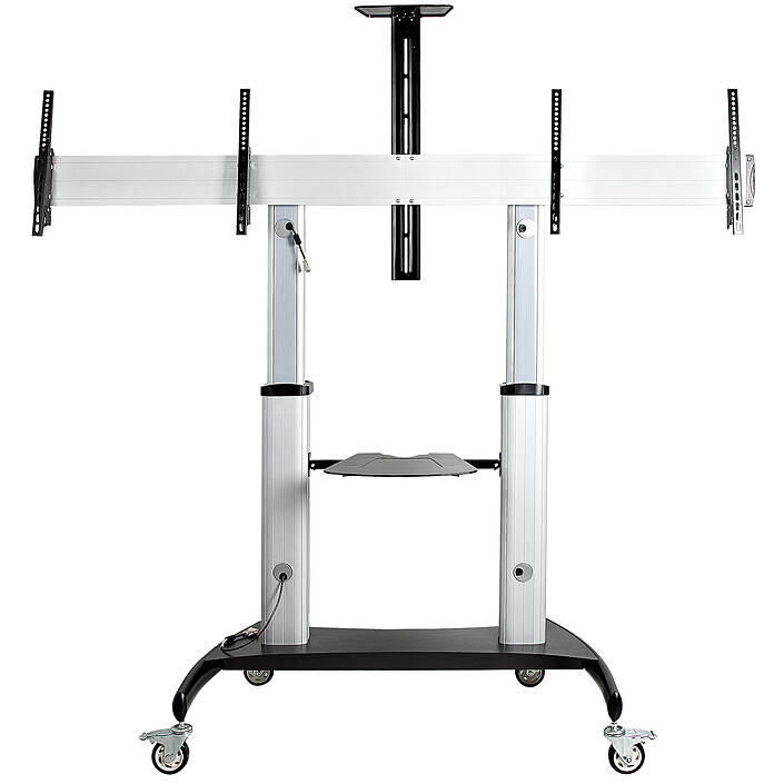 StarTech.com Support chariot double à roulettes pour TV de 37" à 60"