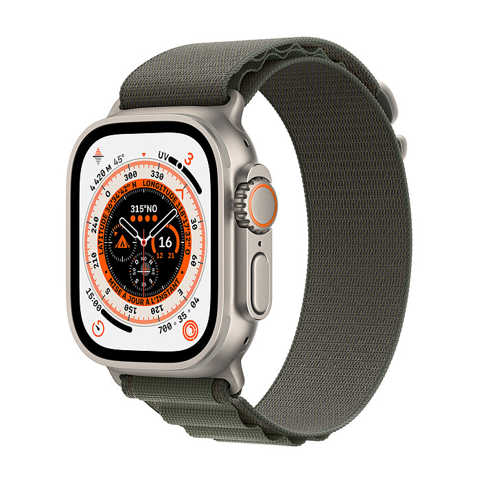 Apple Watch Ultra GPS + Cellular Titanium Green Alpine Loop 49 mm - M