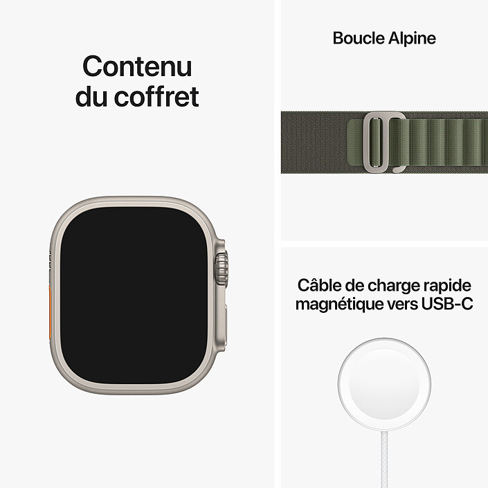 Apple Watch Ultra GPS + Cellular Titanium Green Alpine Loop 49 mm - M economico