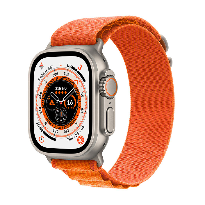 Apple Watch Ultra GPS + Cellular Titanio Arancione Alpine Loop 49 mm - M