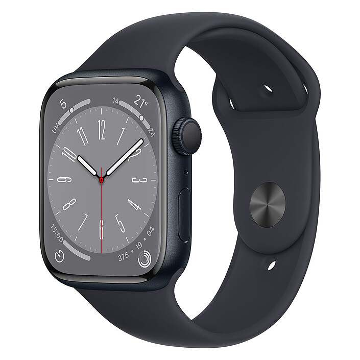 Apple Watch Series 8 GPS Aluminum Minuit Sport Band 45 mm · Reconditionné