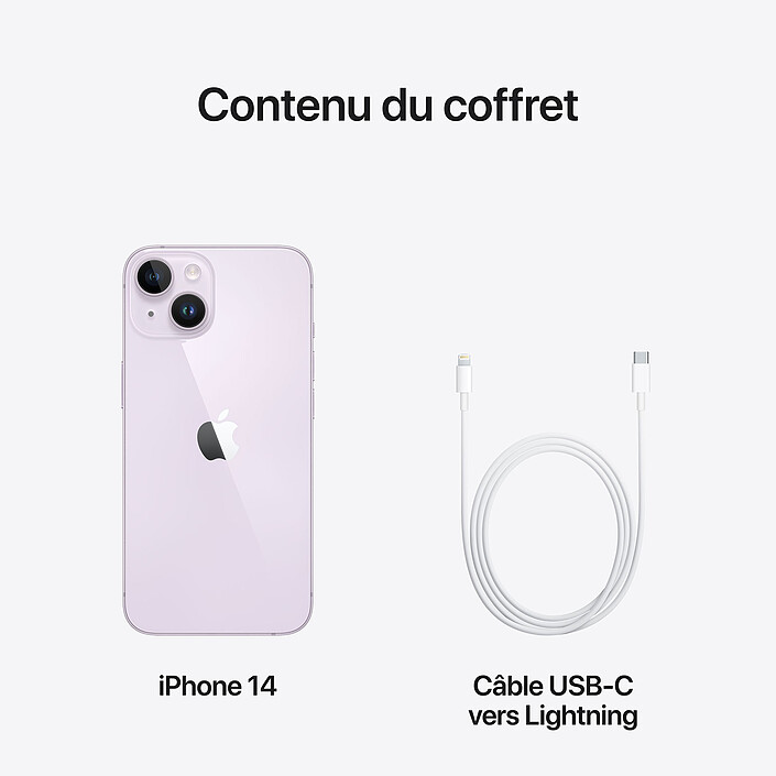 Apple iPhone 14 128 Go Mauve pas cher
