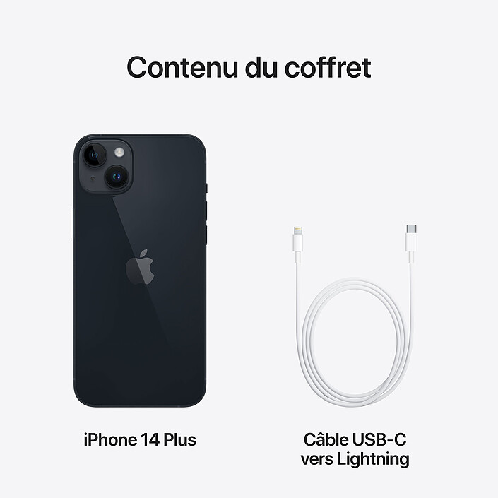 Apple iPhone 14 Plus 256 Go Minuit · Reconditionné pas cher