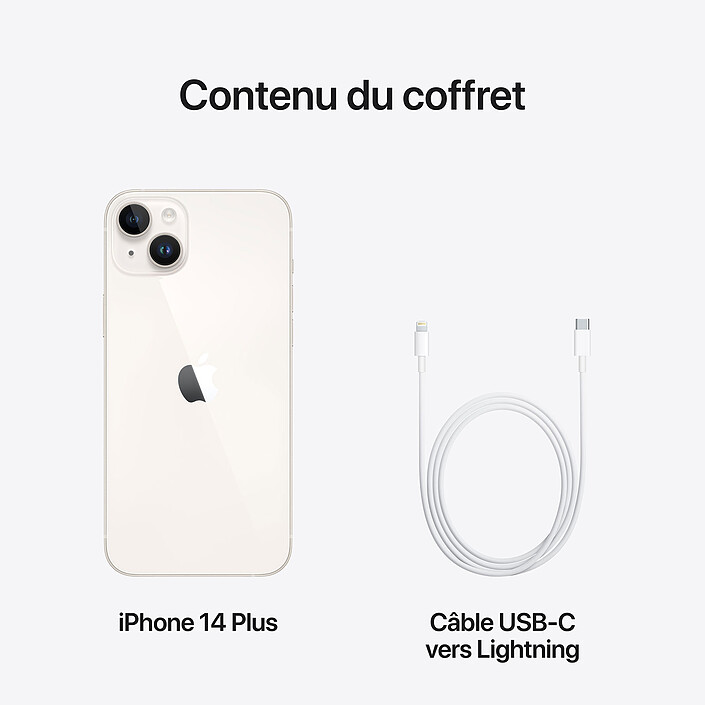 Apple iPhone 14 Plus 512 Go Lumière Stellaire · Reconditionné pas cher