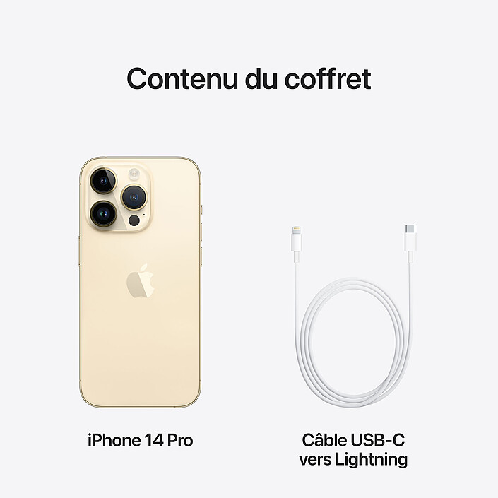 Apple iPhone 14 Pro 128 Go Or · Reconditionné pas cher