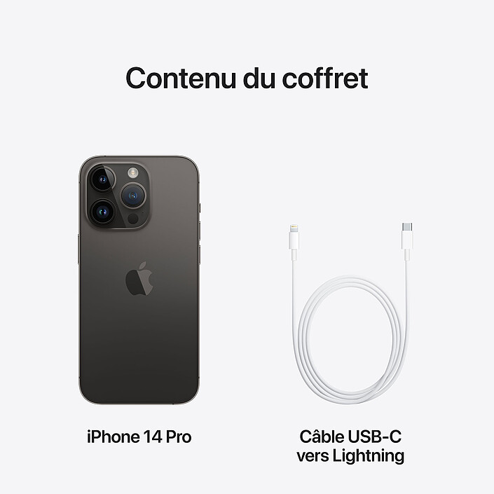 Apple iPhone 14 Pro 128 Go Noir Sidéral · Reconditionné pas cher
