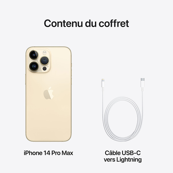 Apple iPhone 14 Pro Max 128 Go Or · Reconditionné pas cher