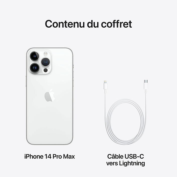 Apple iPhone 14 Pro Max 256 Go Argent · Reconditionné pas cher