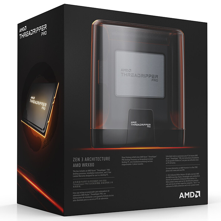 AMD Ryzen Threadripper PRO 5995WX (4.5 GHz Max.) pas cher