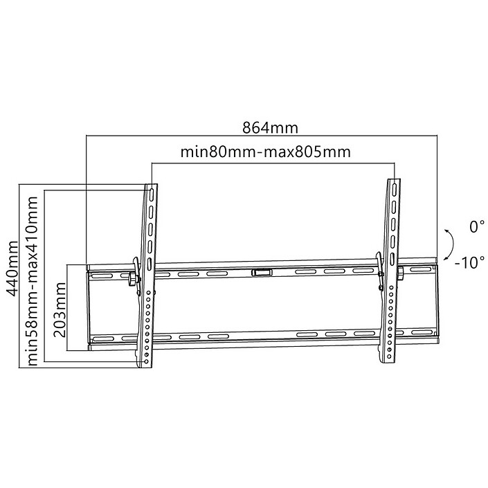 cheap Goobay Tilt Wall Mount XL for 37" to 70" TVs