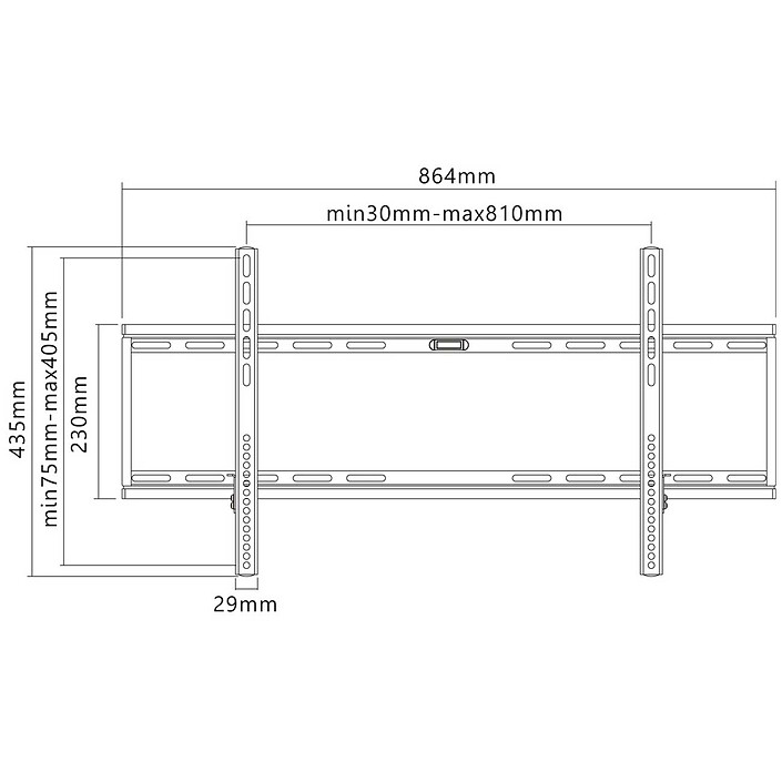 Goobay Supporto fisso da parete XL per TV da 43" a 100" economico