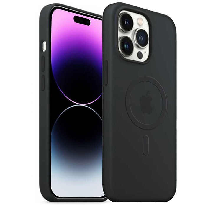 Akashi Protective Case MagSafe Silicone Black iPhone 14 Pro Max