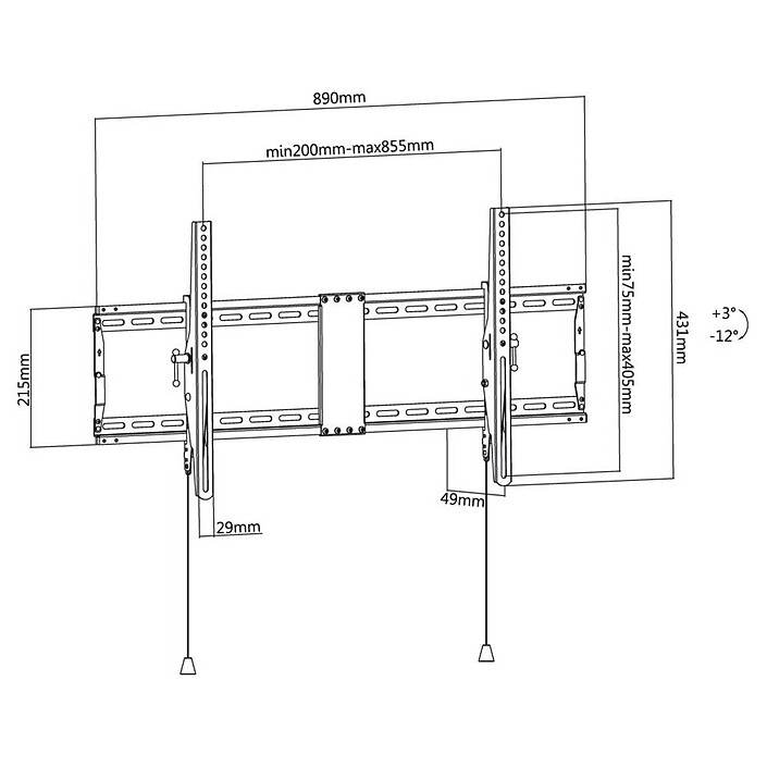 Goobay Tilt Pro Wall Mount XL pour TV de 43" à 100" pas cher
