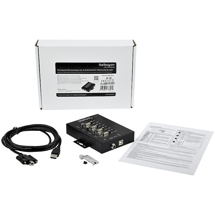 StarTech.com Hub adaptateur USB vers série DB9 RS232/RS422/RS485 4 ports - IP30 pas cher