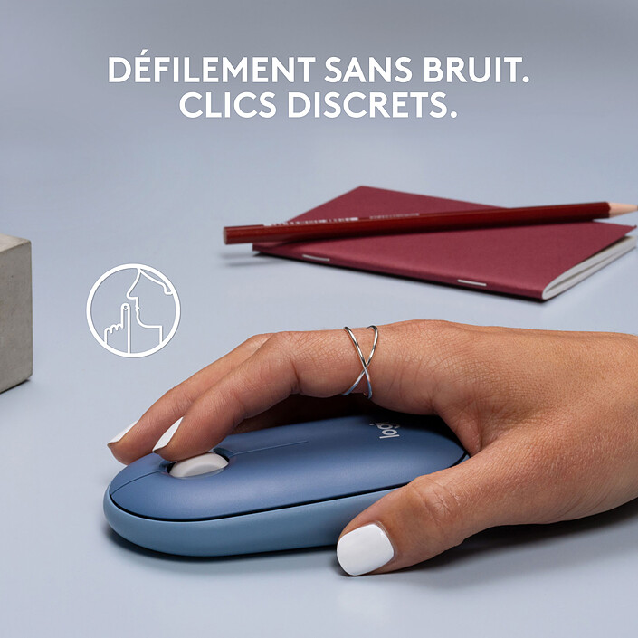 Avis Logitech Pebble M350 (Myrtille)